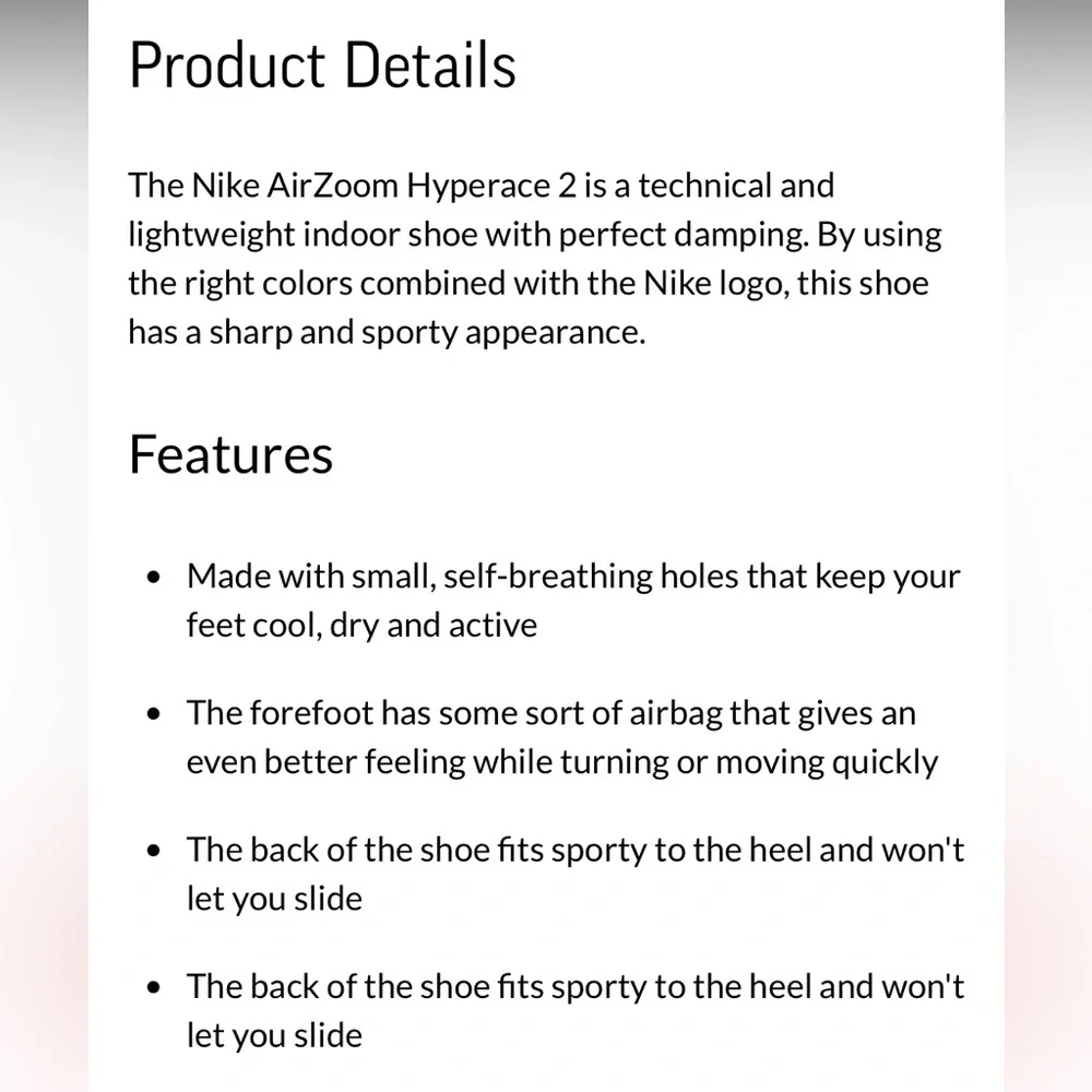 Nike Men’s Zoom Hyperace 2 - Size 10 - Picture 5 of 6